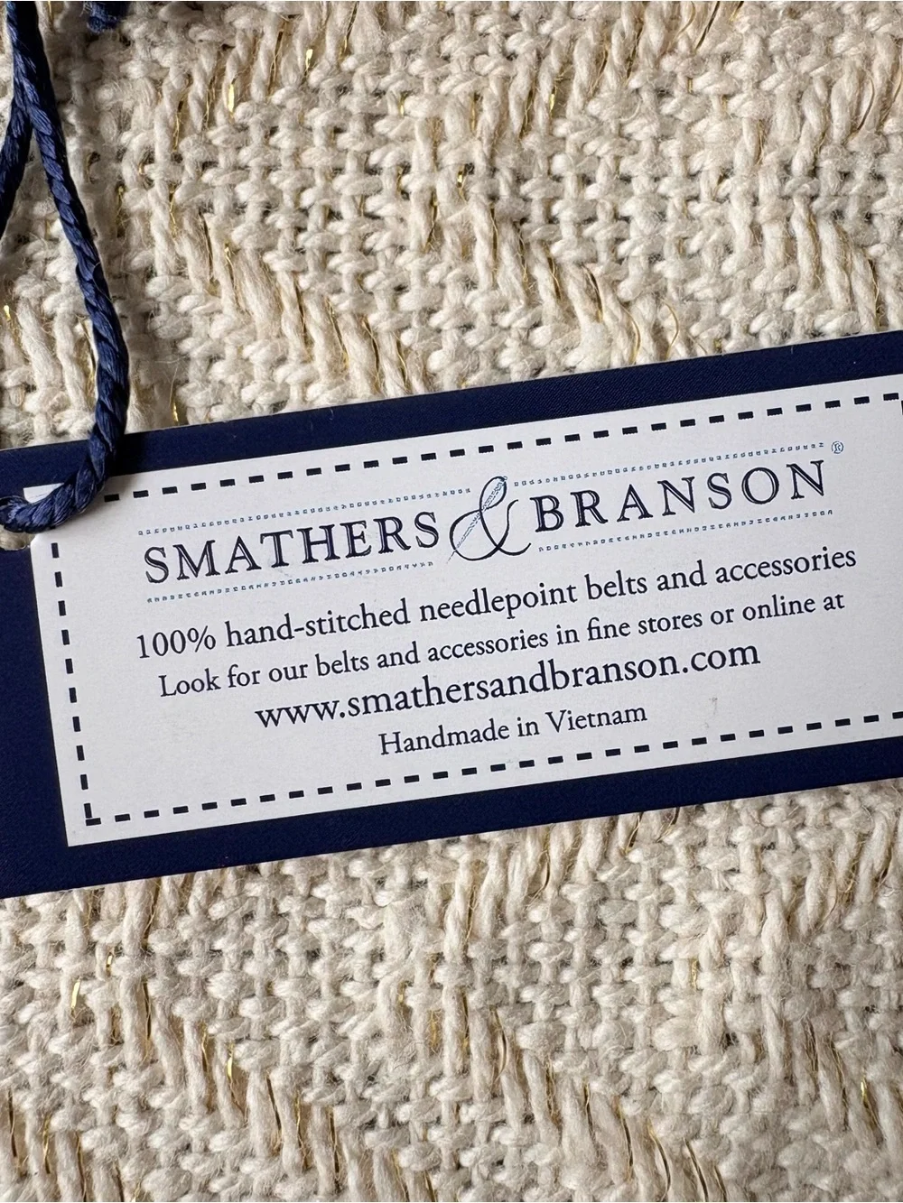 Smathers & Branson Needlepoint Golf Club Scorecard Holder NWT with monogram HWJ